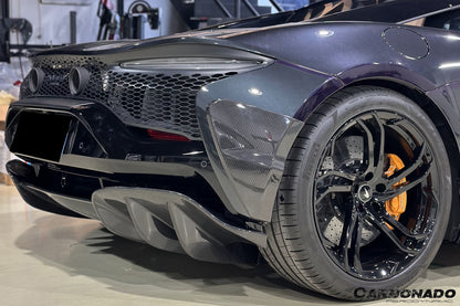 Carbonado 2023-UP McLaren Artura Coupe | Spider NVT Style Autoclave Carbon Fiber Rear Bumper Side Panels