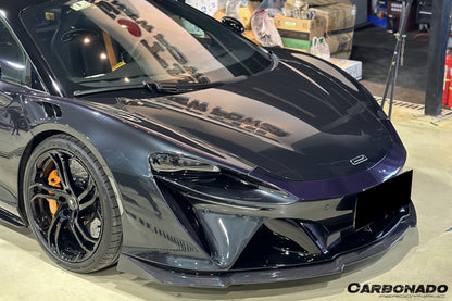 McLaren Artura Coupé Carbonado 2023-UP | Borde frontal de fibra de carbono autoclave estilo Spider NVT