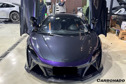McLaren Artura Coupé Carbonado 2023-UP | Borde frontal de fibra de carbono autoclave estilo Spider NVT