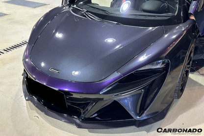 McLaren Artura Coupé Carbonado 2023-UP | Borde frontal de fibra de carbono autoclave estilo Spider NVT