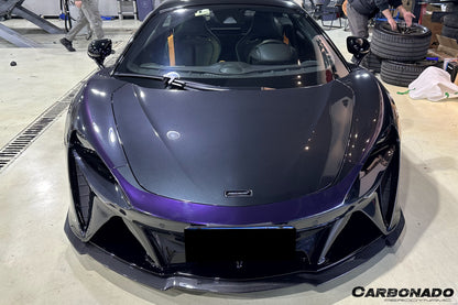McLaren Artura Coupé Carbonado 2023-UP | Borde frontal de fibra de carbono autoclave estilo Spider NVT