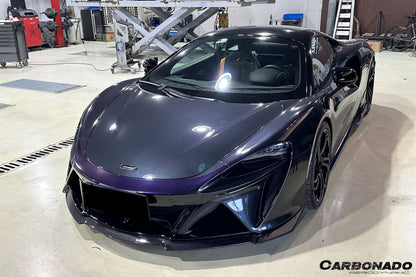 McLaren Artura Coupé Carbonado 2023-UP | Borde frontal de fibra de carbono autoclave estilo Spider NVT