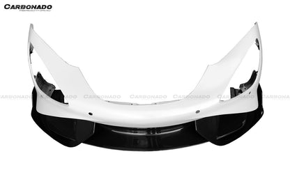 Carbonado 2017-2022 McLaren 720S 765LT-Style Dry Part Carbon Fiber Front Bumper