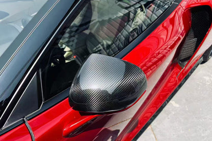 Reemplazo de carcasa de espejo de fibra de carbono seco estilo OE para McLaren GT Carbonado 2019-2024