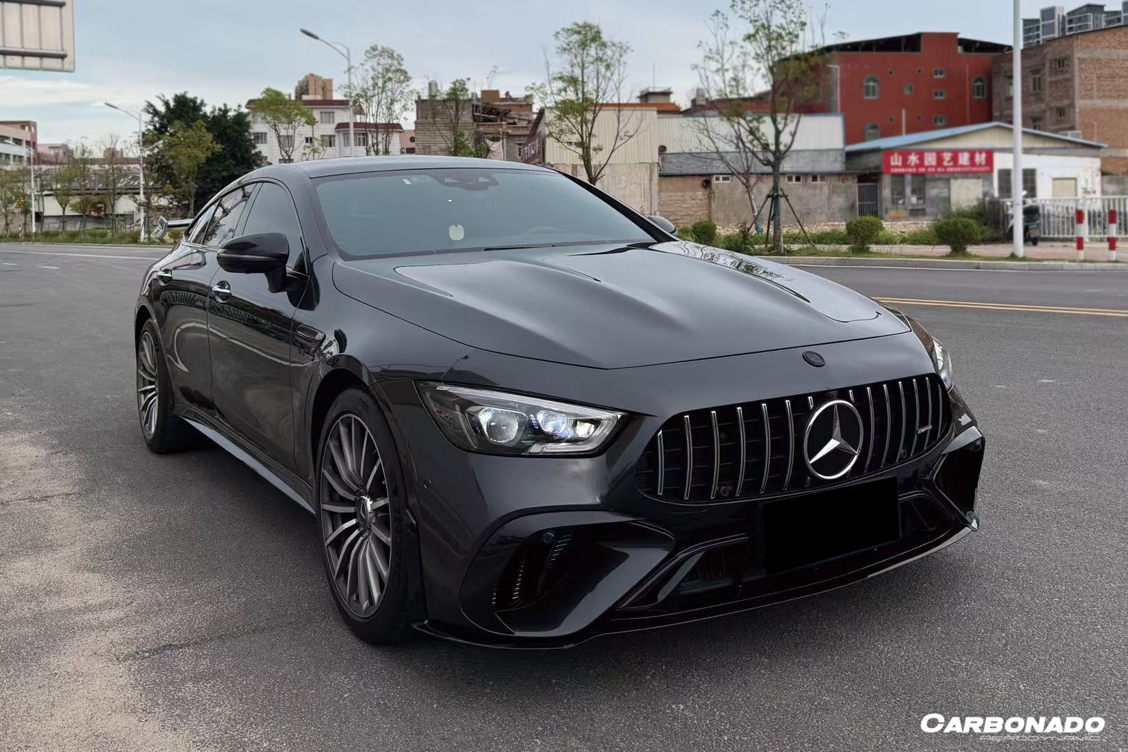 Carbonado 2019-2024 Mercedes Benz AMG GT53 GT50 GT43 4Door Coupe X290 GT63 Style Front Bumper