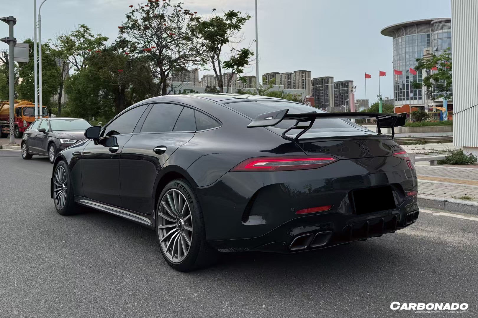 Carbonado 2019-2024 Mercedes Benz AMG GT53 GT50 GT43 4Door Coupe X290 GT63 Style Rear Bumper