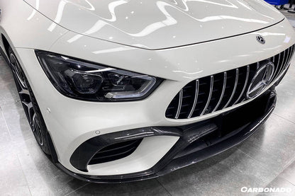 Carbonado 2019-2023 Mercedes Benz AMG GT63  S 4Door Coupe X290 OEM Style Carbon Fiber Front Canards