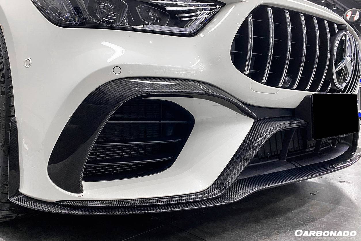 Carbonado 2019-2023 Mercedes Benz AMG GT63  S 4Door Coupe X290 OEM Style Carbon Fiber Front Canards