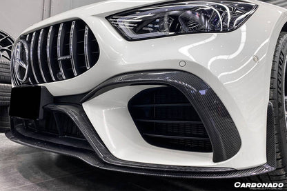 Carbonado 2019-2023 Mercedes Benz AMG GT63  S 4Door Coupe X290 OEM Style Carbon Fiber Front Canards