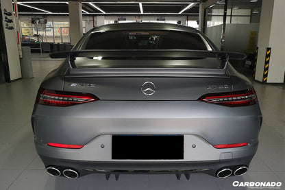 Alerón de maletero de fibra de carbono estilo original para Mercedes Benz AMG GT Coupé de 4 puertas X290 Carbonado 2019-2024 | Compatible con GT63, ​​GT63S y GT53