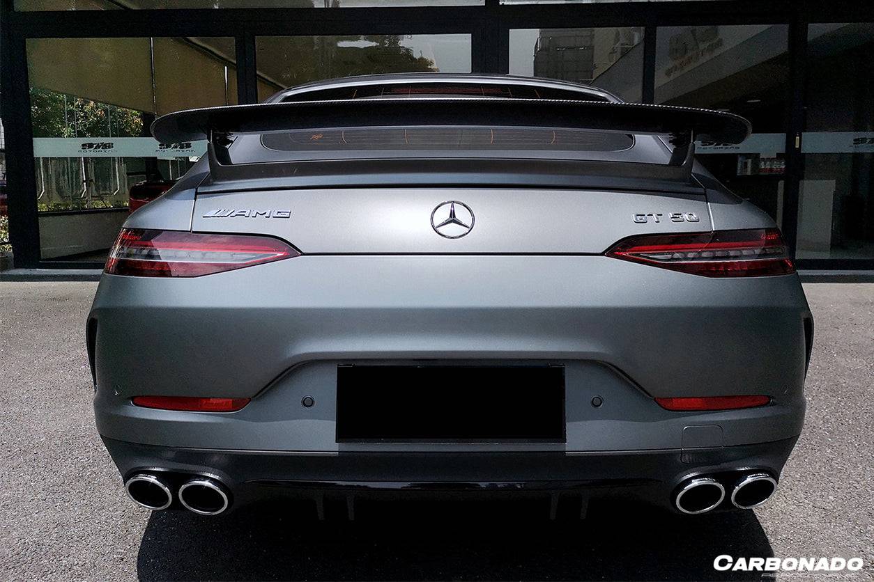 Alerón de maletero de fibra de carbono estilo original para Mercedes Benz AMG GT Coupé de 4 puertas X290 Carbonado 2019-2024 | Compatible con GT63, ​​GT63S y GT53