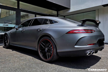 Alerón de maletero de fibra de carbono estilo original para Mercedes Benz AMG GT Coupé de 4 puertas X290 Carbonado 2019-2024 | Compatible con GT63, ​​GT63S y GT53