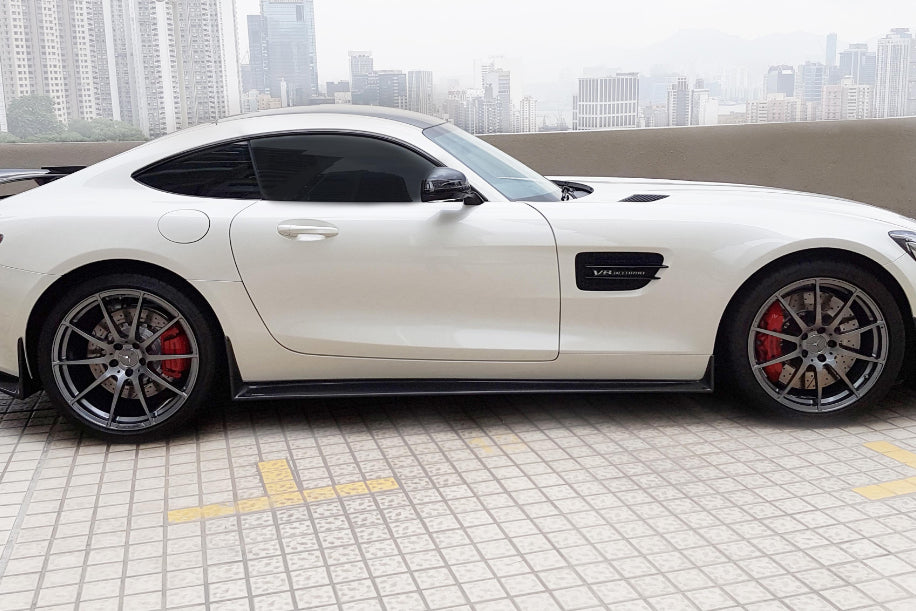 Carbonado 2015-2020 Mercedes Benz AMG GT GTS GTC RZS Style Carbon Fiber Side Skirts