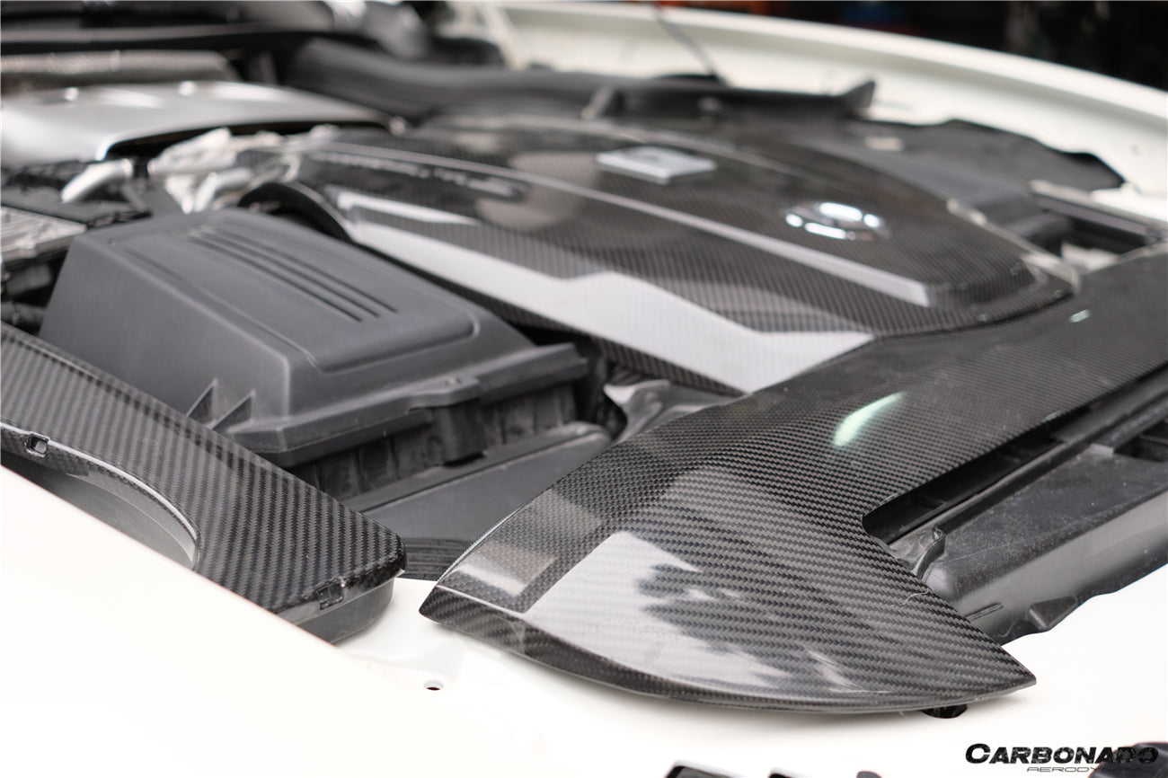 Reemplazo de cubierta de motor de fibra de carbono para Mercedes Benz AMG GT GTS Carbonado 2015-2020
