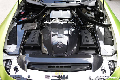 Reemplazo de cubierta de radiador de fibra de carbono para Mercedes Benz AMG GT GTS Carbonado 2015-2020
