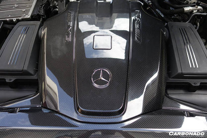 Reemplazo de cubierta de motor de fibra de carbono para Mercedes Benz AMG GT GTS Carbonado 2015-2020