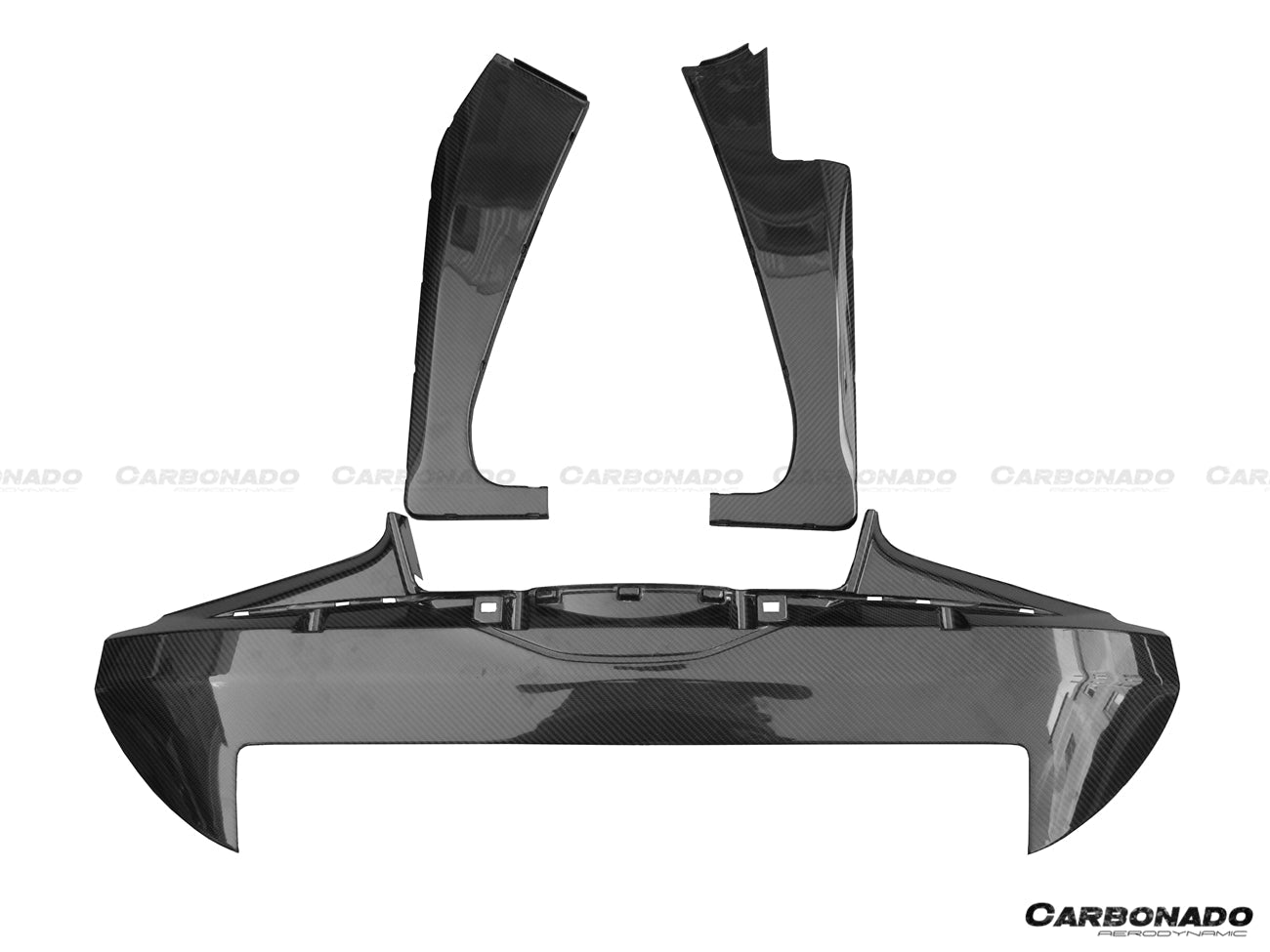 Reemplazo de cubierta de radiador de fibra de carbono para Mercedes Benz AMG GT GTS Carbonado 2015-2020