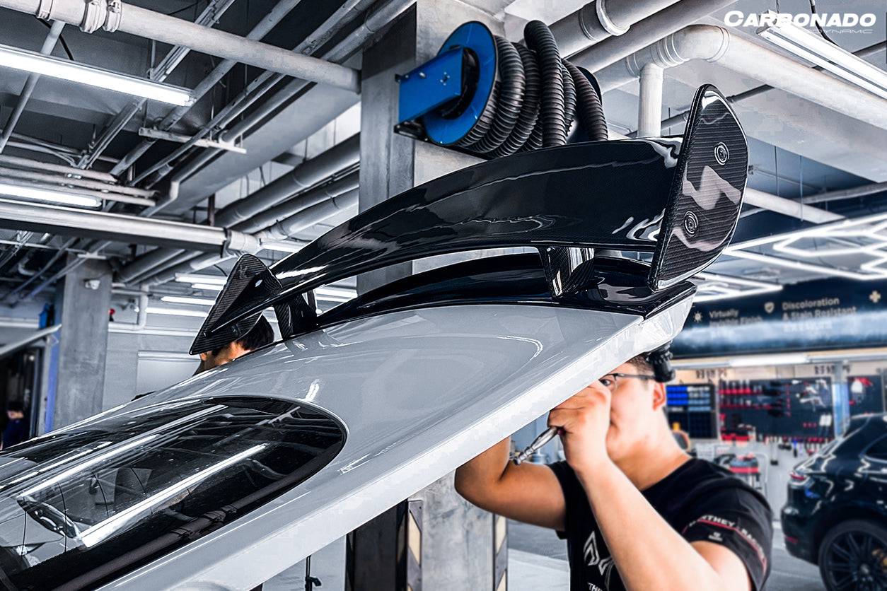 Alerón de maletero de fibra de carbono estilo Mercedes Benz AMG GT GTS GTC RZS Carbonado 2015-2020