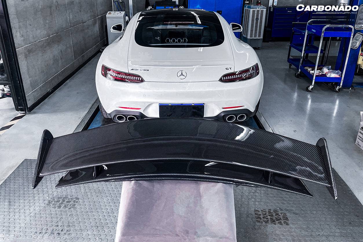 Alerón de maletero de fibra de carbono estilo Mercedes Benz AMG GT GTS GTC RZS Carbonado 2015-2020