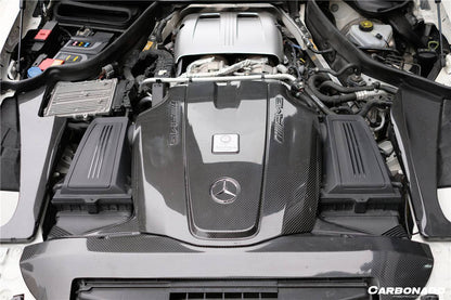 Reemplazo de cubierta de radiador de fibra de carbono para Mercedes Benz AMG GT GTS Carbonado 2015-2020