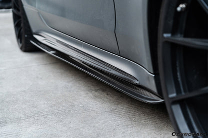 Faldones laterales estilo PS para Mercedes Benz Clase C W205 Coupé Carbonado 2015-2021