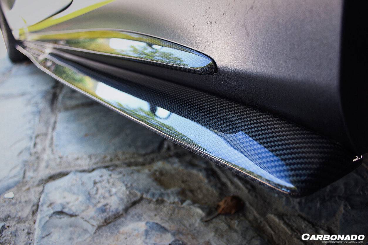 Faldones laterales estilo PS para Mercedes Benz Clase C W205 Coupé Carbonado 2015-2021