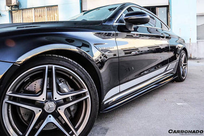 Faldones laterales estilo PS para Mercedes Benz Clase C W205 Coupé Carbonado 2015-2021