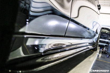 Faldones laterales estilo PS para Mercedes Benz Clase C W205 Coupé Carbonado 2015-2021