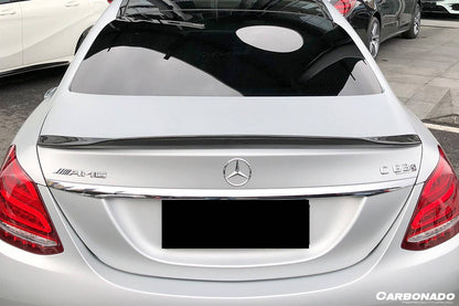 Alerón de maletero estilo PS para Mercedes Benz Clase C W205 Sedán Carbonado 2015-2021