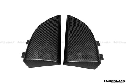 Carbonado 2014-2021 Mercedes Benz C217 S63  S65 AMG Coupe OE Style Carbon Fiber Rrar Bumper Caps