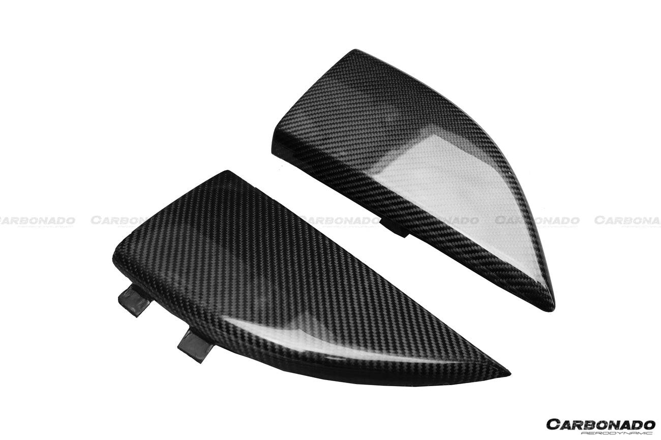 Carbonado 2014-2021 Mercedes Benz C217 S63  S65 AMG Coupe OE Style Carbon Fiber Rrar Bumper Caps