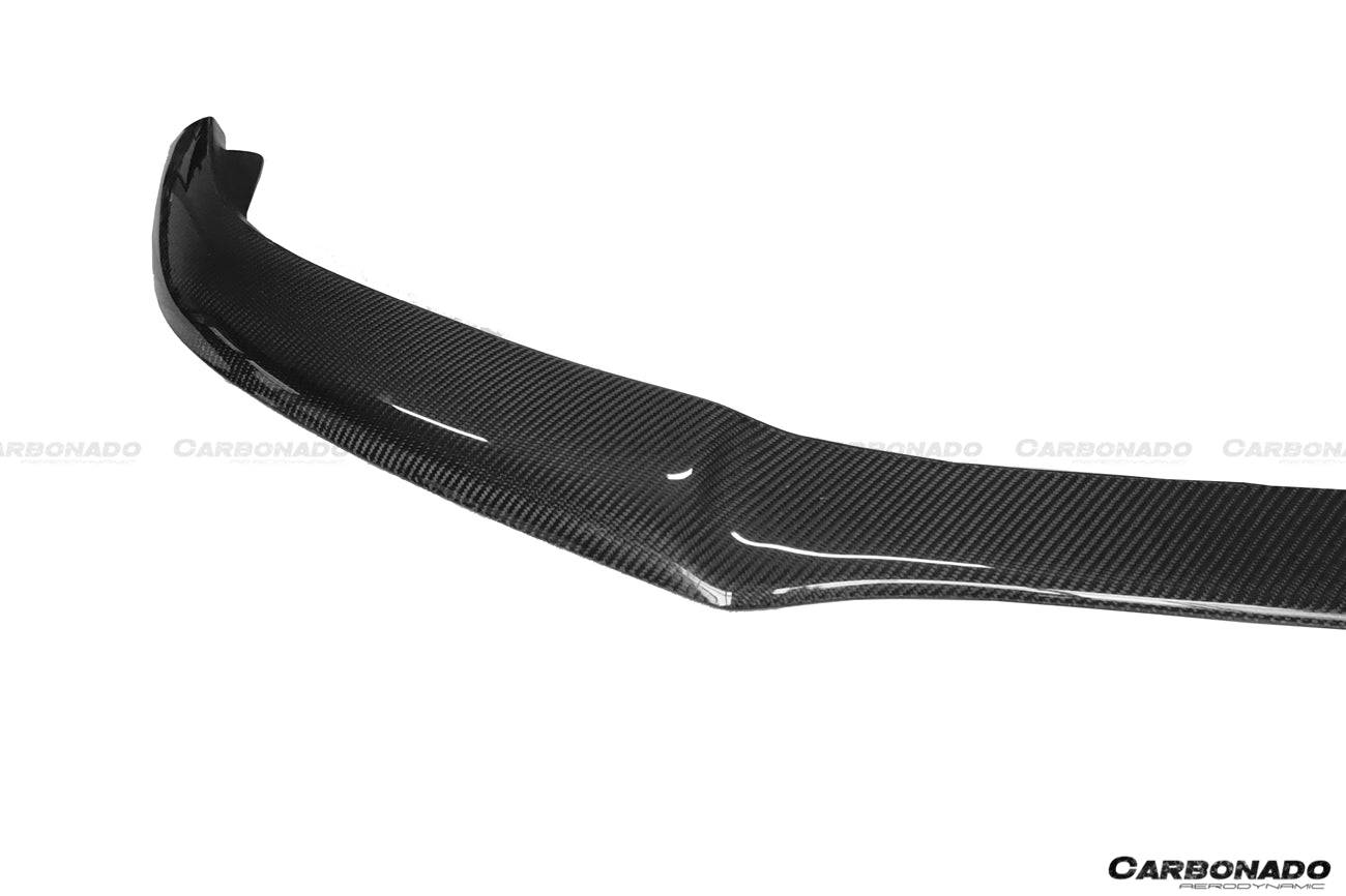 Carbonado 2015-2021 Mercedes Benz W205 C63  S AMG Sedan BKSS Style Carbon Fiber Front Lip