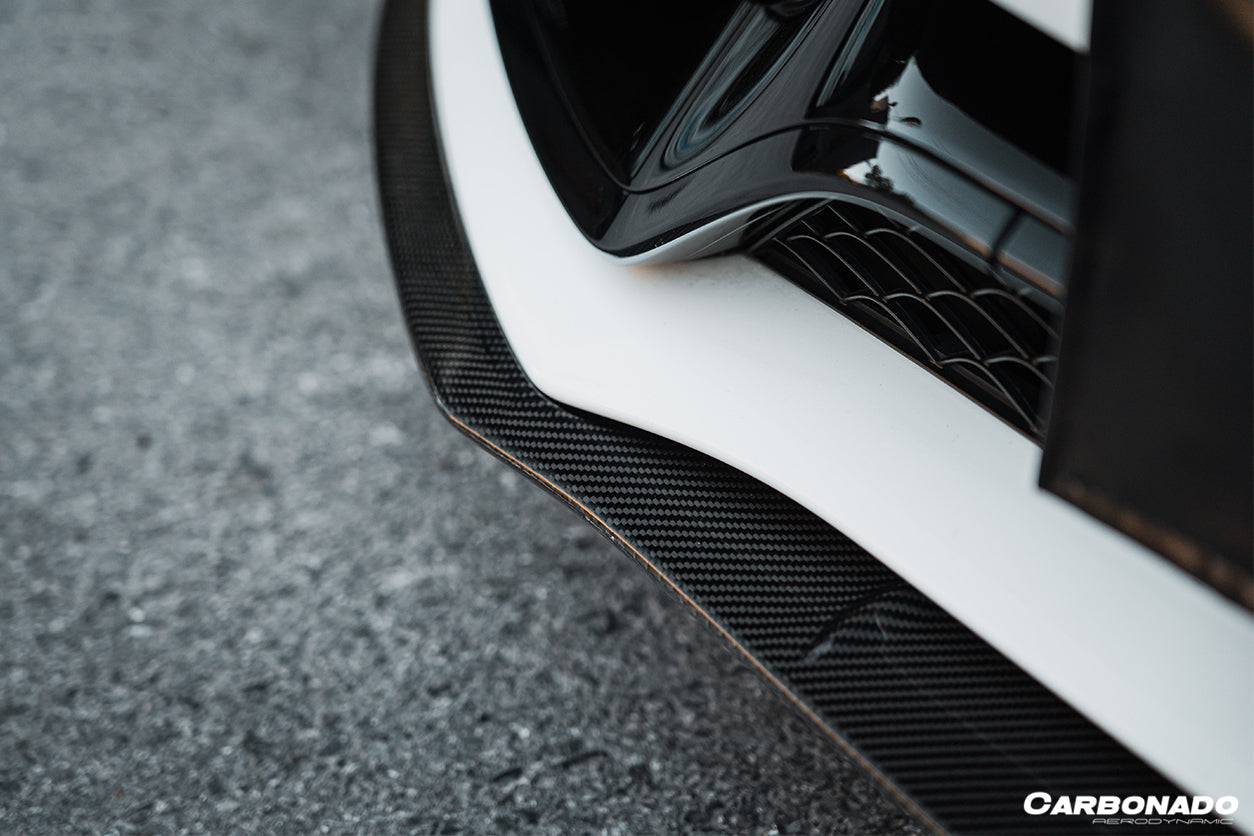 Carbonado 2015-2021 Mercedes Benz W205 C63  S AMG Sedan BKSS Style Carbon Fiber Front Lip