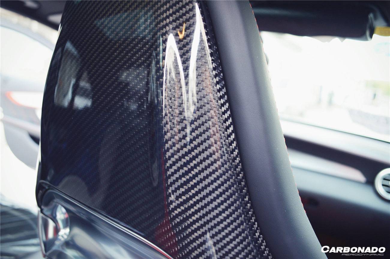 Carbonado 2015-2021 Mercedes Benz C63 & CLA45 & A45 AMG Sedan Carbon Fiber Seat-back Cover