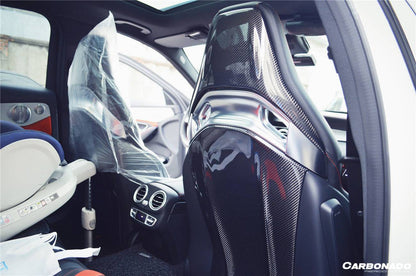 Carbonado 2015-2021 Mercedes Benz C63 & CLA45 & A45 AMG Sedan Carbon Fiber Seat-back Cover
