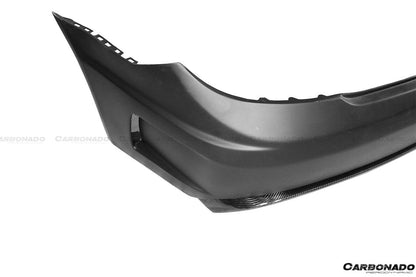 Parachoques trasero estilo P con puntas de escape para Mercedes Benz Clase C W204 Carbonado 2008-2014