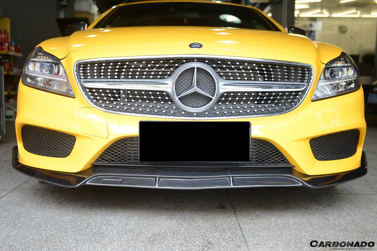 Carbonado 2015-2018 Mercedes Benz CLS Class W218 Sport BRS Style Front Lip (Not Fit AMG)