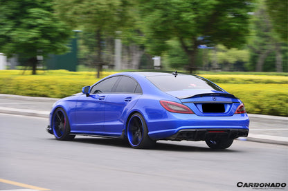 Carbonado 2011-2015 Mercedes Benz CLS350 CLS63 AMG W218 RT Style Rear Diffuser
