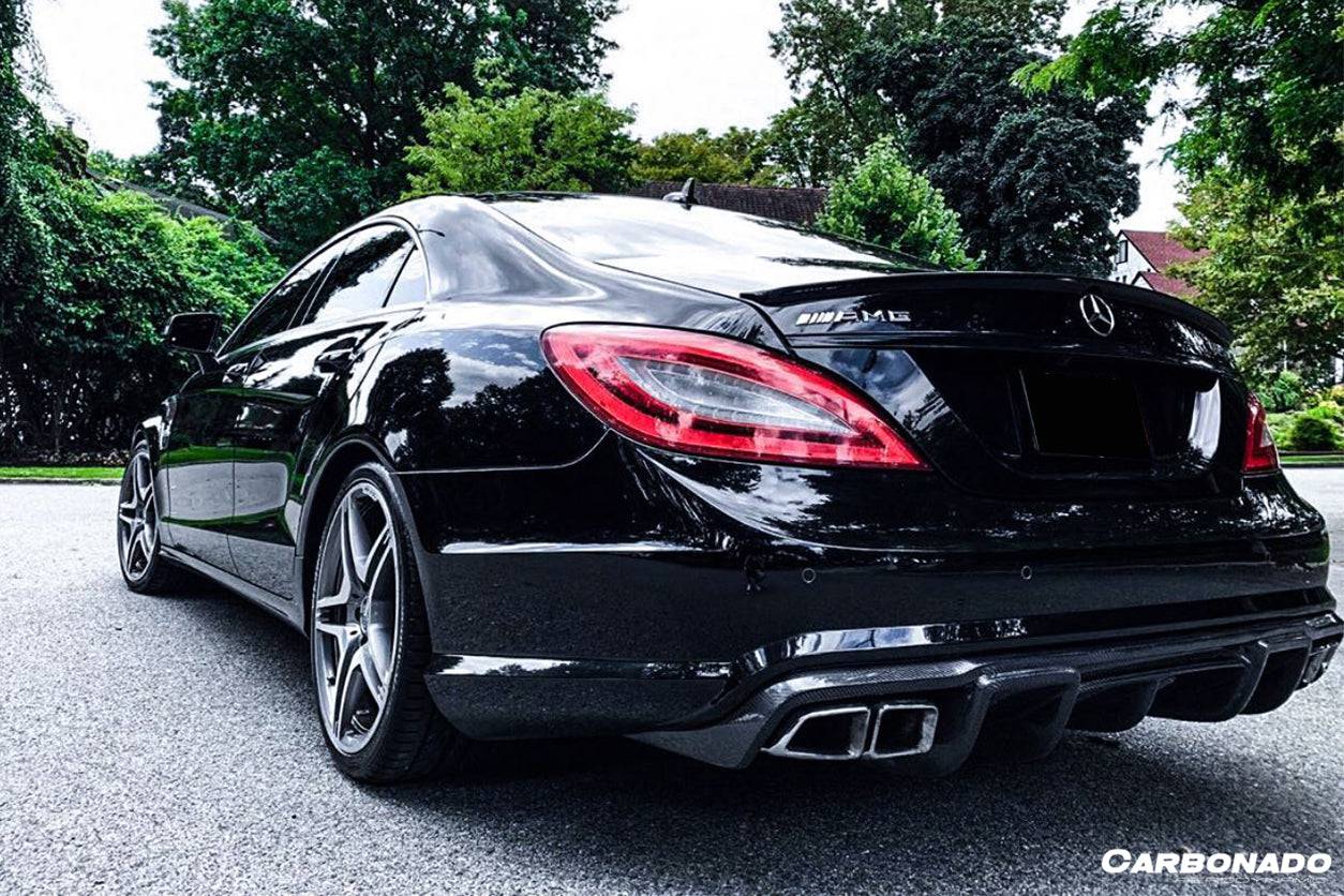 Carbonado 2011-2015 Mercedes Benz CLS350 CLS63 AMG W218 RT Style Rear Diffuser