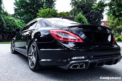 Carbonado 2011-2015 Mercedes Benz CLS350 CLS63 AMG W218 RT Style Rear Diffuser