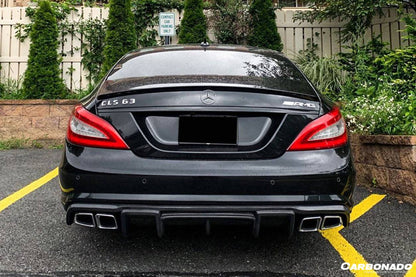 Carbonado 2011-2015 Mercedes Benz CLS350 CLS63 AMG W218 RT Style Rear Diffuser
