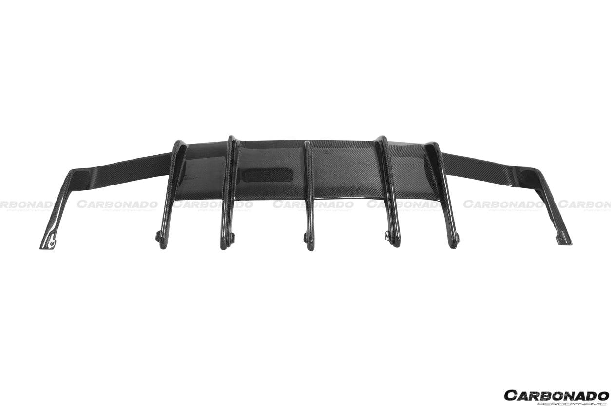 Carbonado 2011-2015 Mercedes Benz CLS350 CLS63 AMG W218 RT Style Rear Diffuser