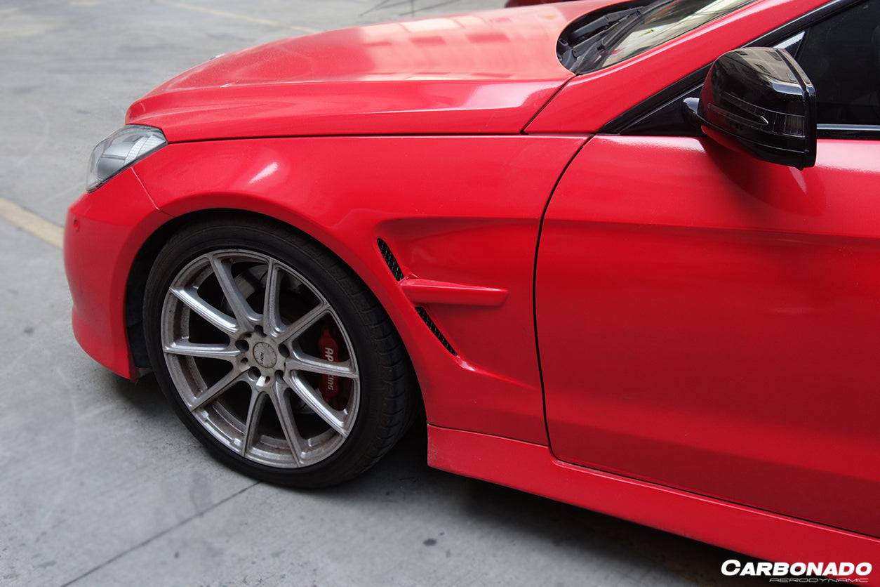 Guardabarros delantero estilo LRS para Mercedes Benz Clase E W207 Coupé Carbonado 2010-2013