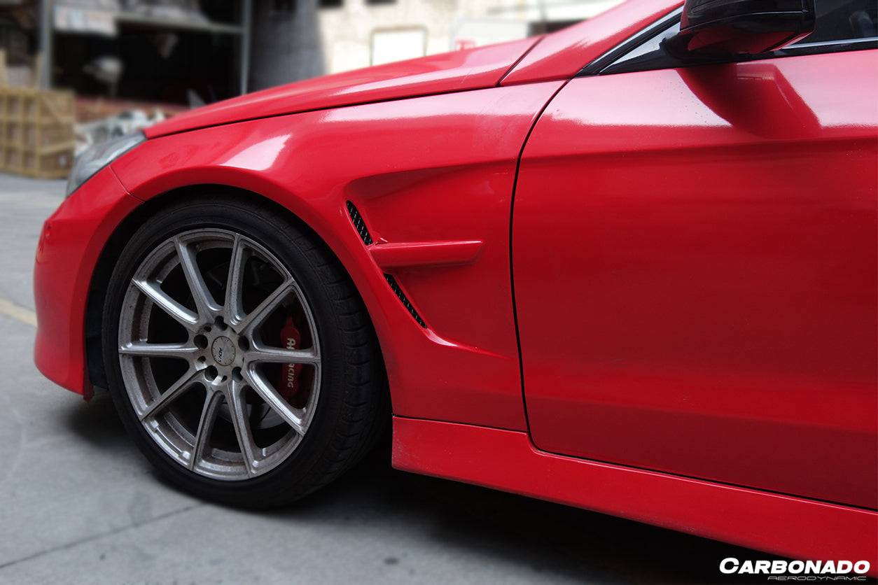 Guardabarros delantero estilo LRS para Mercedes Benz Clase E W207 Coupé Carbonado 2010-2013