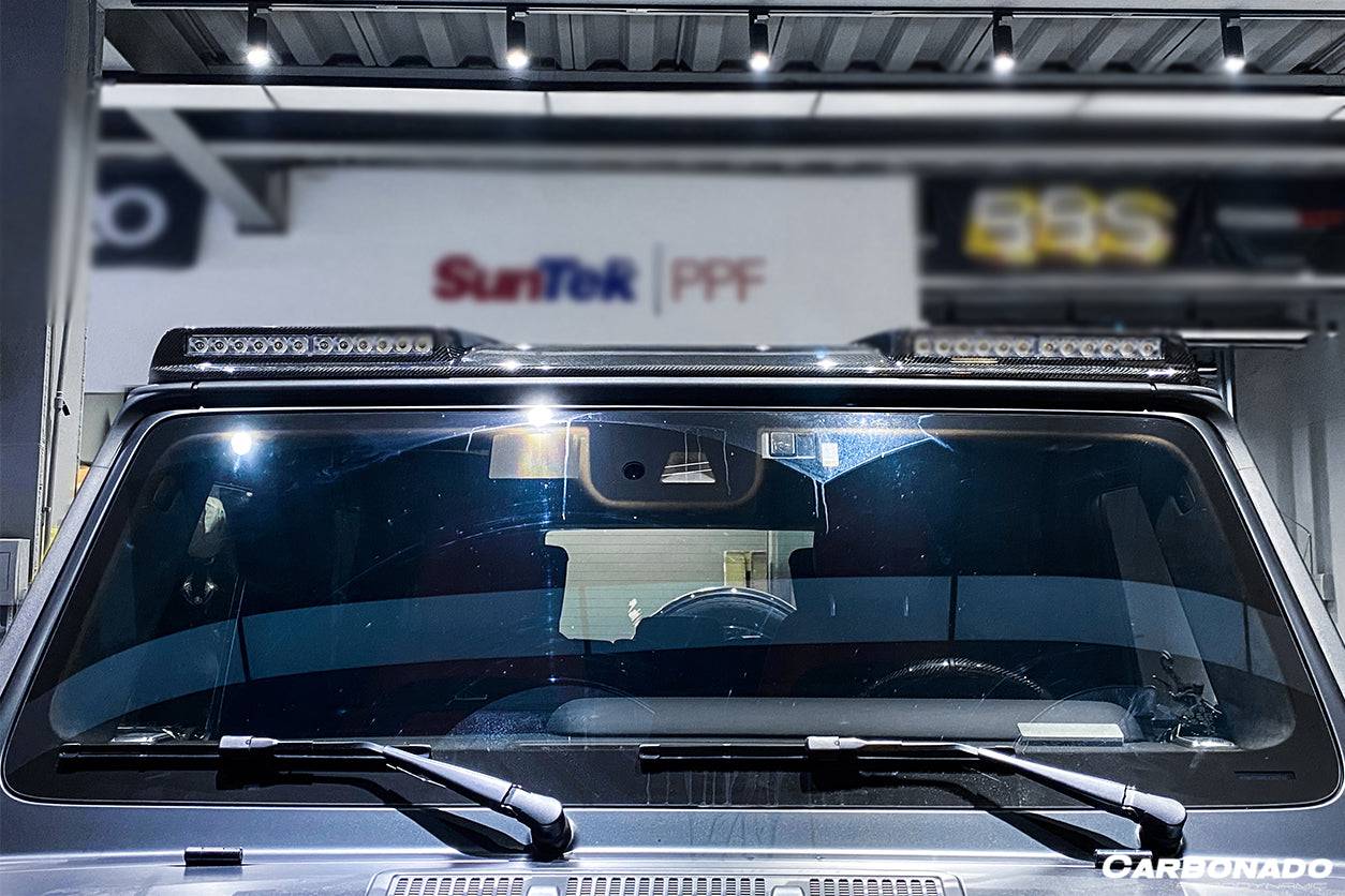 Carbonado 2019-2025 Mercedes Benz G-Class W464 | W465 G-Wagon BR Style Front Roof Spoiler | Fit G500,G550,G63 AMG