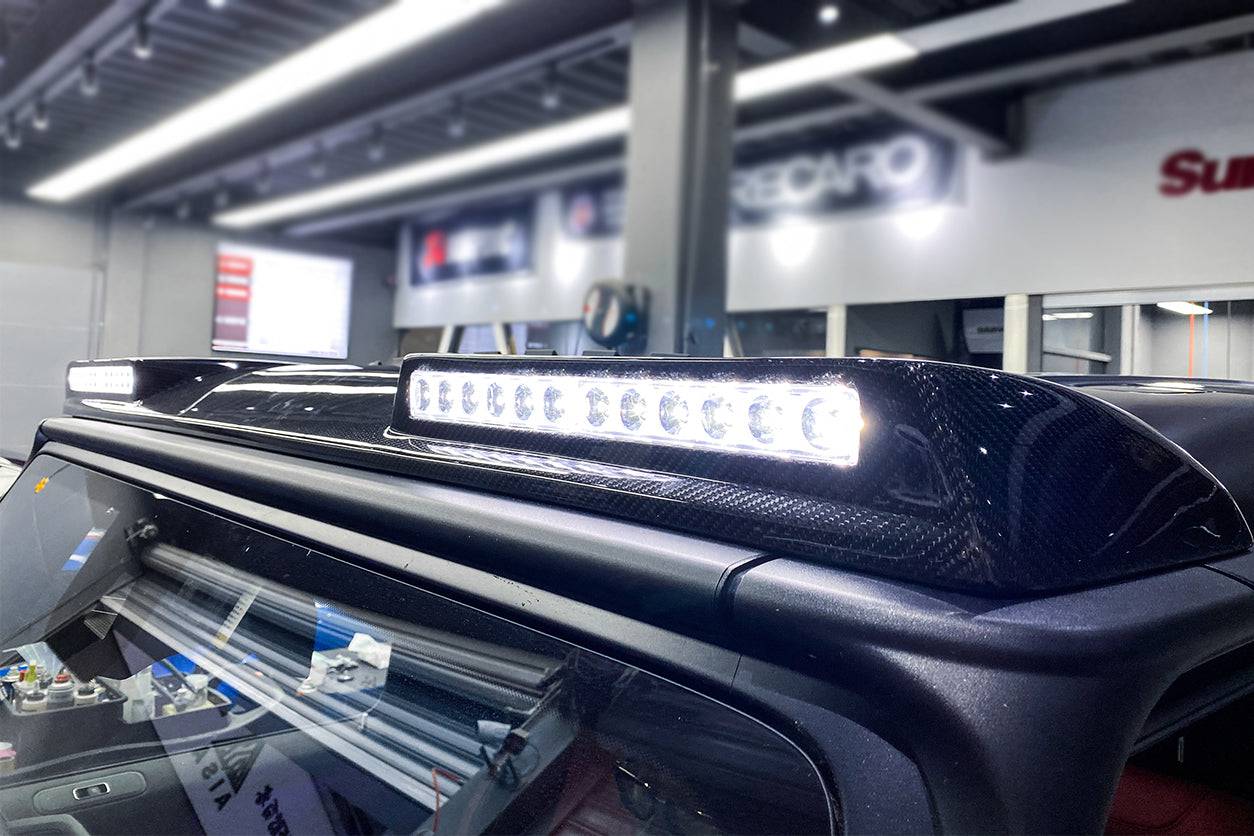 Carbonado 2019-2025 Mercedes Benz G-Class W464 | W465 G-Wagon BR Style Front Roof Spoiler | Fit G500,G550,G63 AMG