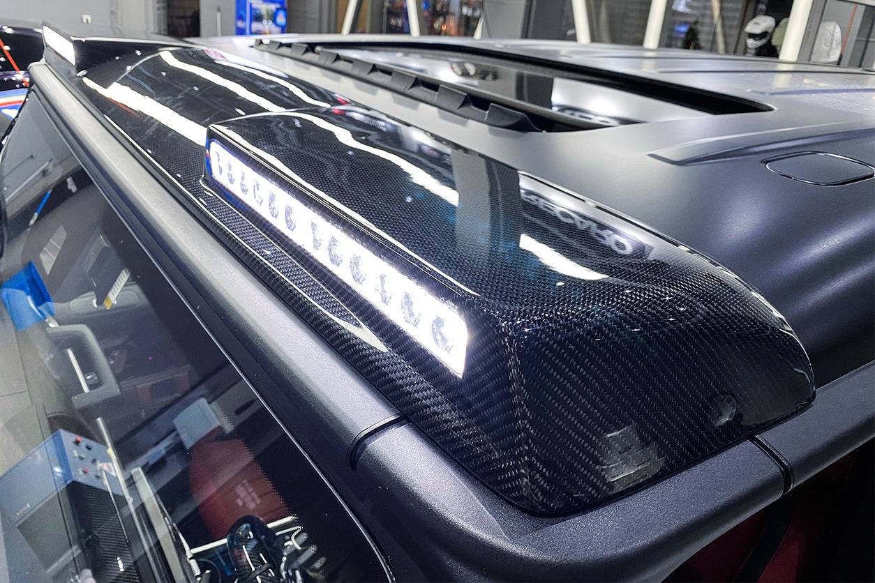 Carbonado 2019-2025 Mercedes Benz G-Class W464 | W465 G-Wagon BR Style Front Roof Spoiler | Fit G500,G550,G63 AMG