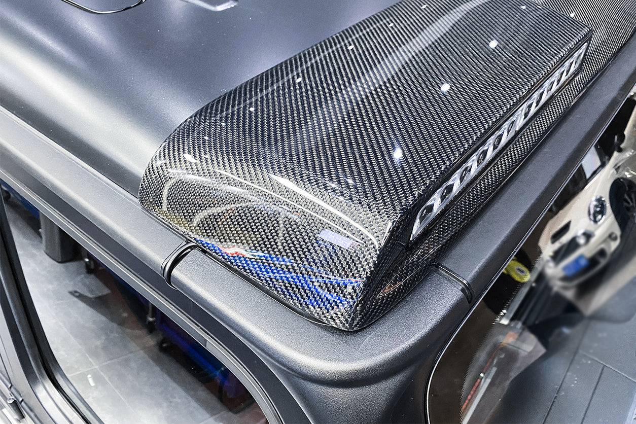 Carbonado 2019-2025 Mercedes Benz G-Class W464 | W465 G-Wagon BR Style Front Roof Spoiler | Fit G500,G550,G63 AMG