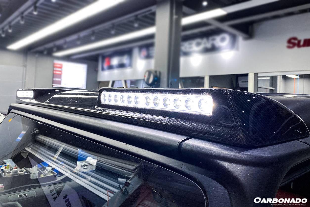 Carbonado 2019-2025 Mercedes Benz G-Class W464 | W465 G-Wagon BR Style Front Roof Spoiler | Fit G500,G550,G63 AMG