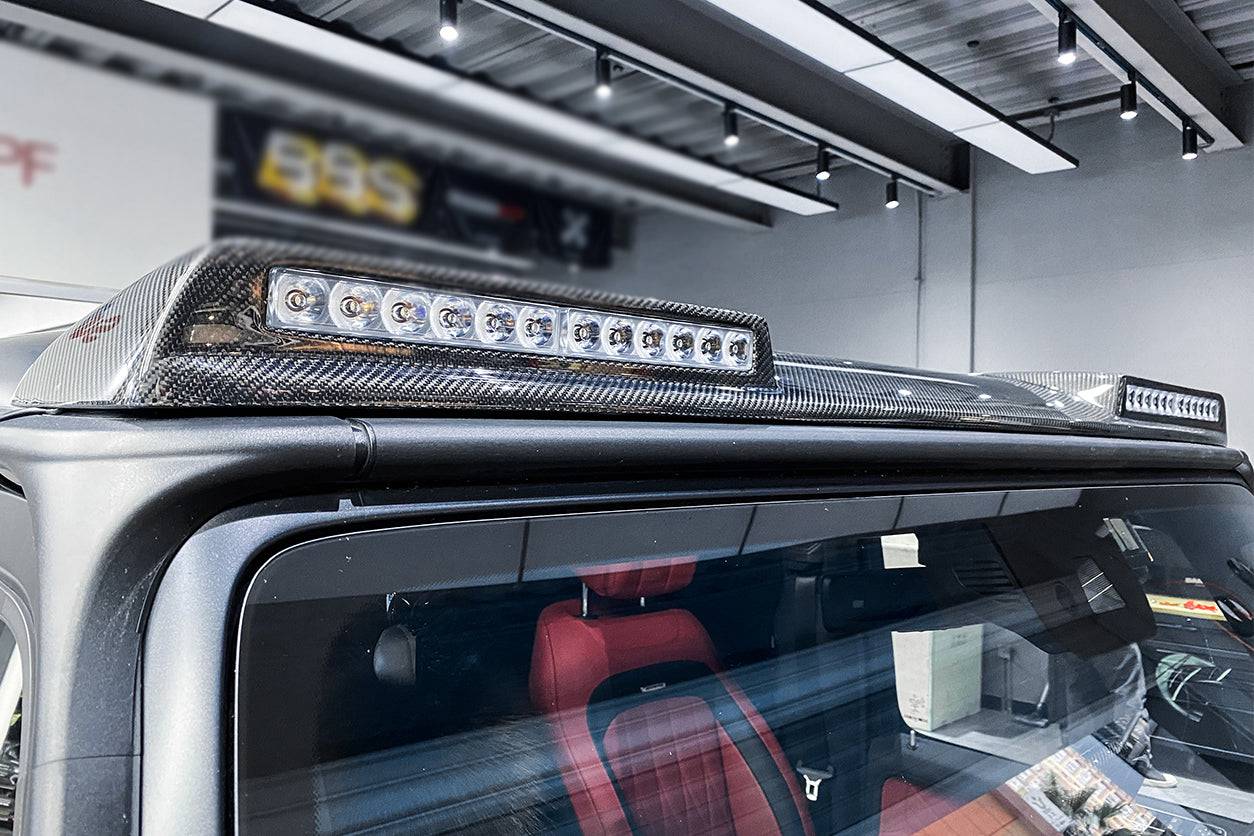 Carbonado 2019-2025 Mercedes Benz G-Class W464 | W465 G-Wagon BR Style Front Roof Spoiler | Fit G500,G550,G63 AMG